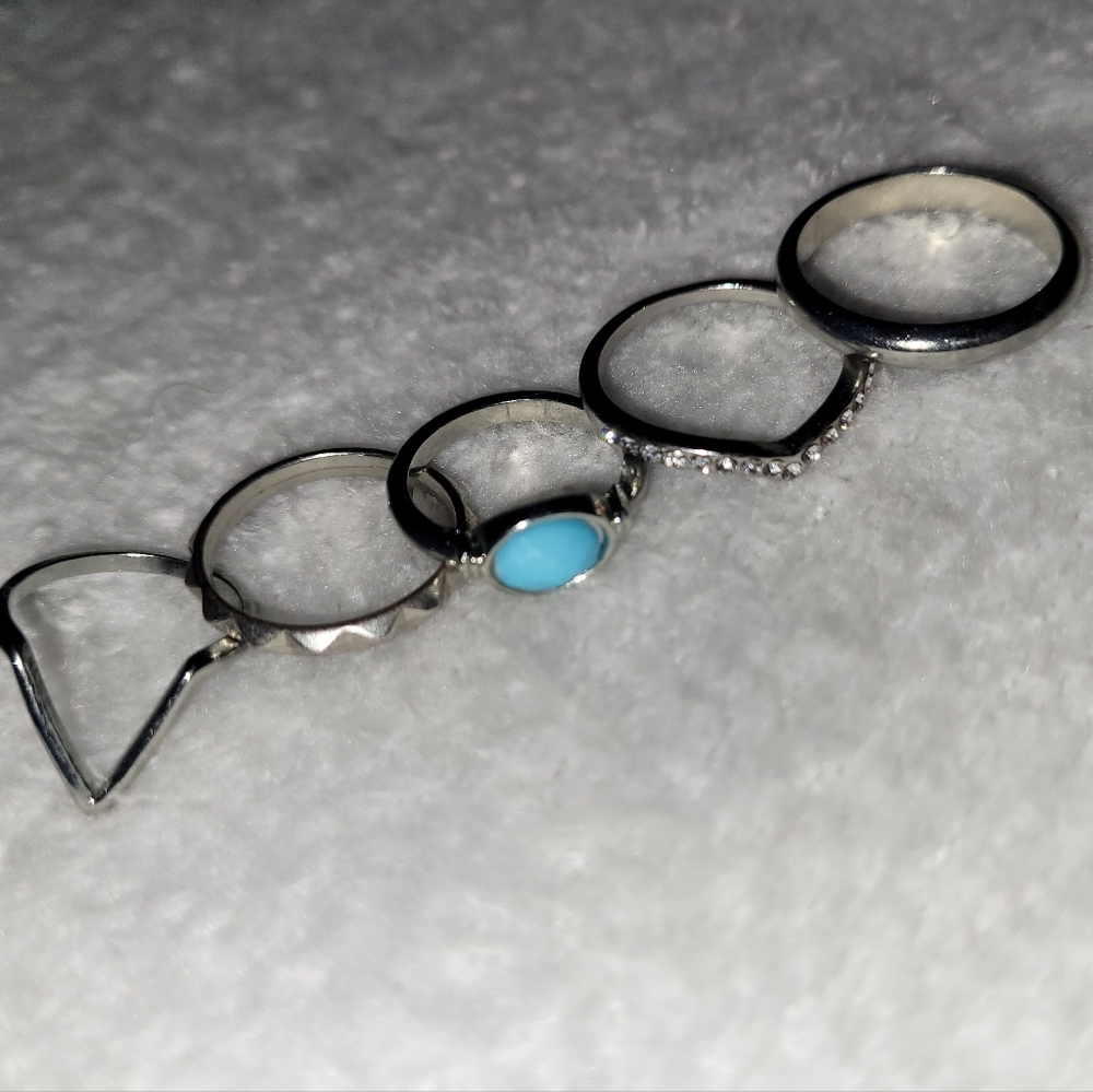 5 piece stackable ring set